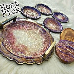 HP🥳 Handmade Tray + Coaster + Cutting Board Resin